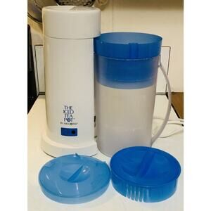 Mr. Coffee 2 Qt Iced Tea Maker w/ Blue Steeping Basket & Lid Tested With Flaws